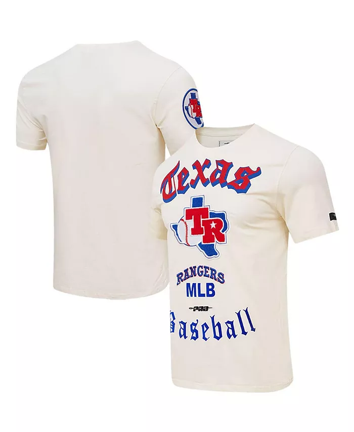 Мужская футболка Texas Rangers Cooperstown Collection Old English кремового цвета Pro Standard
Мужская футболка Texas Rangers Cooperstown Collection Old English кремового цвета Pro Standard