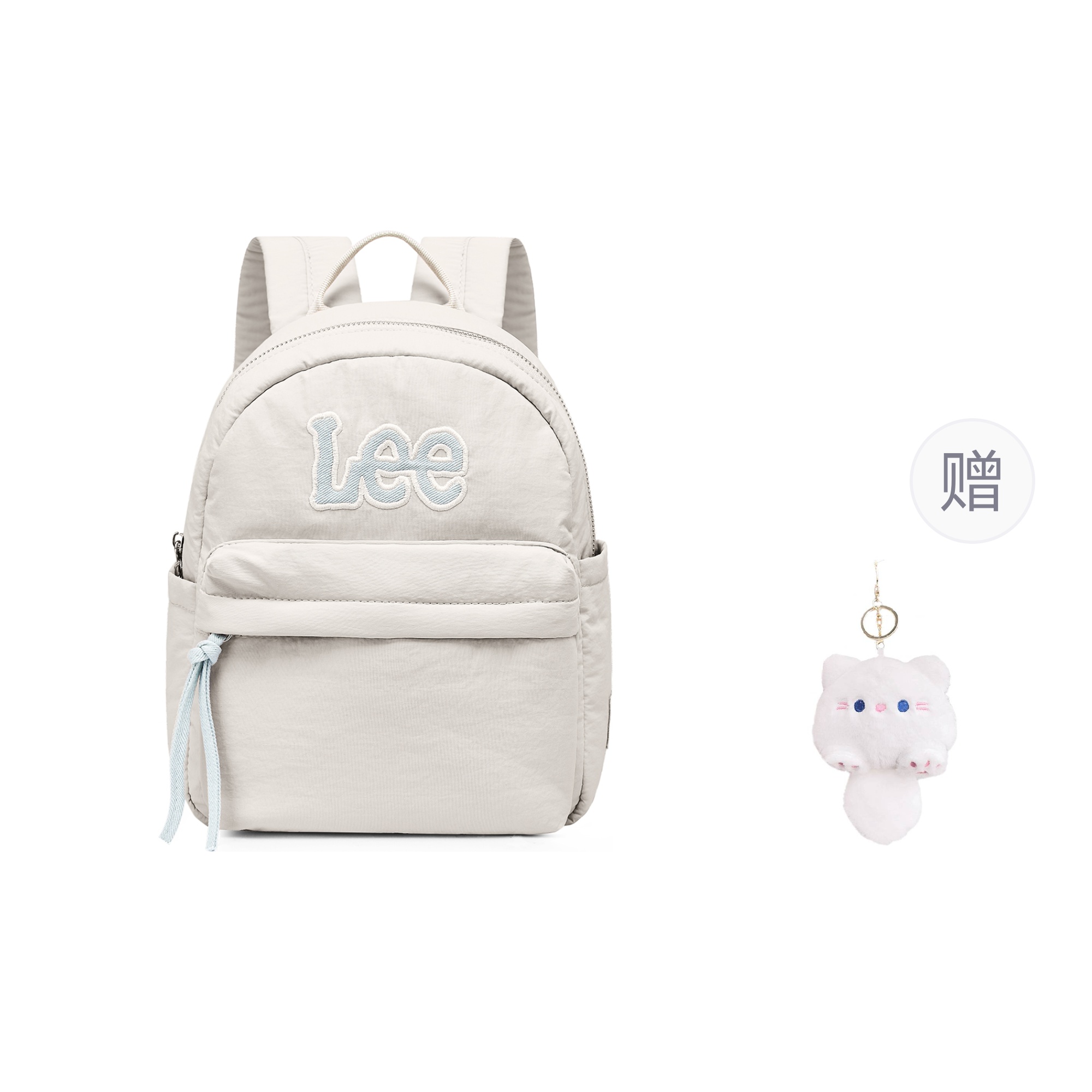 Lee Тканевый рюкзак женский бежево-серый светло-серый фиолетовый, Greige+Exclusive Pendant 
Lee Тканевый рюкзак женский бежево-серый светло-серый фиолетовый, Greige+Exclusive Pendant