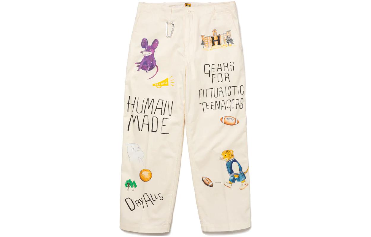 Принтованные чиносы HUMAN MADE, белый
Принтованные чиносы HUMAN MADE, белый