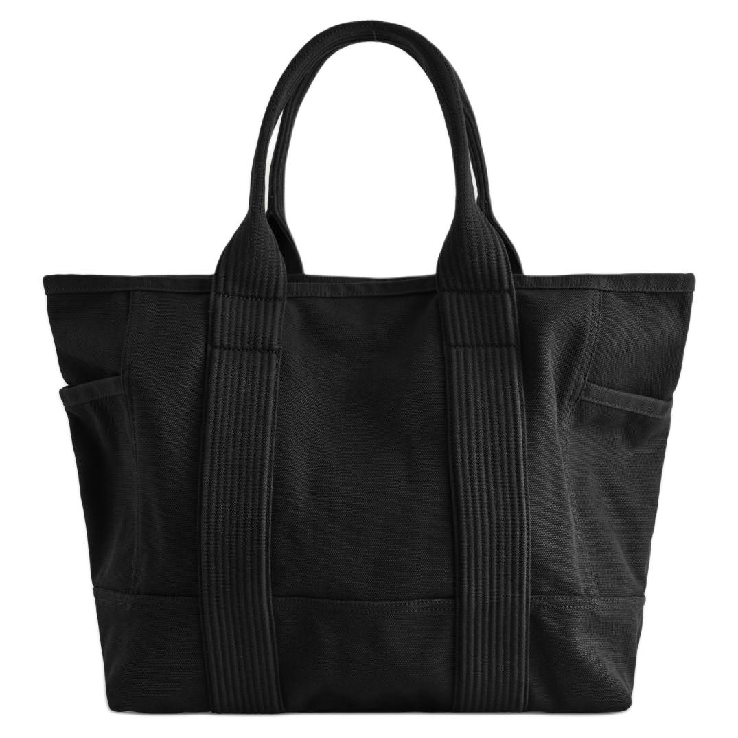 COS Хлопковая сумка-шоппер мужская черная, Black
COS Хлопковая сумка-шоппер мужская черная, Black