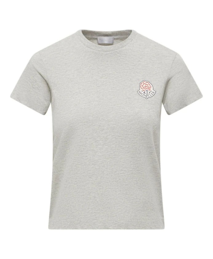 Хлопковая футболка с логотипом Moncler, серый
Хлопковая футболка с логотипом Moncler, серый