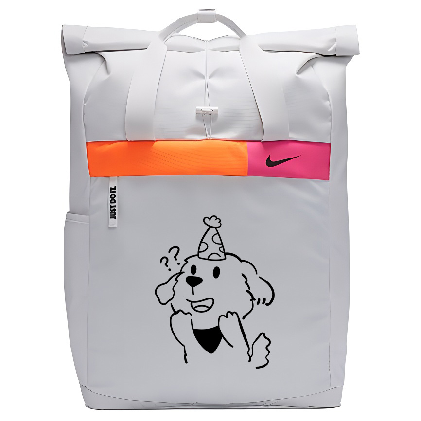 Тканевый рюкзак с принтом унисекс белый Nike, Puppy
Тканевый рюкзак с принтом унисекс белый Nike, Puppy