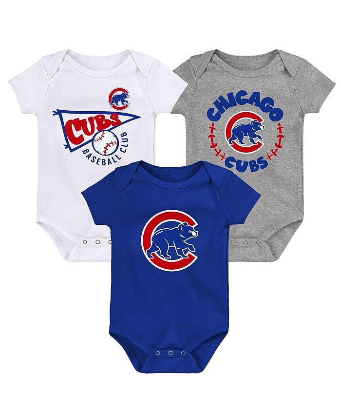 Комплект из 3 боди для новорожденных Royal, White, Heather Grey Chicago Cubs Biggest Little Fan Outerstuff, синий
Комплект из 3 боди для новорожденных Royal, White, Heather Grey Chicago Cubs Biggest Little Fan Outerstuff, синий
