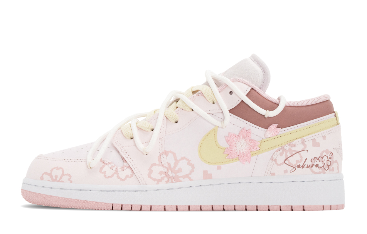 Jordan Кроссовки детские баскетбольные Air 1 Cherry Blossom Rain Abrasion Resistant Mid top Pink Yellow
Jordan Кроссовки детские баскетбольные Air 1 Cherry Blossom Rain Abrasion Resistant Mid top Pink Yellow