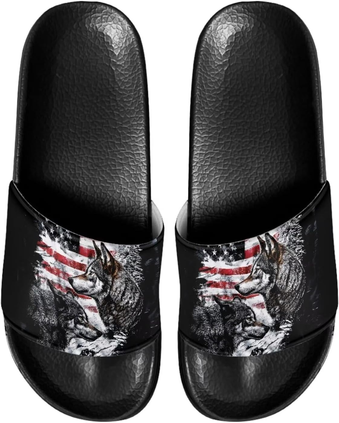 Домашние тапочки Cugasmaru для мужчин и женщин с открытым носком, всесезонные, с толстой мягкой подошвой, Usa Flag Wolf
Домашние тапочки Cugasmaru для мужчин и женщин с открытым носком, всесезонные, с толстой мягкой подошвой, Usa Flag Wolf