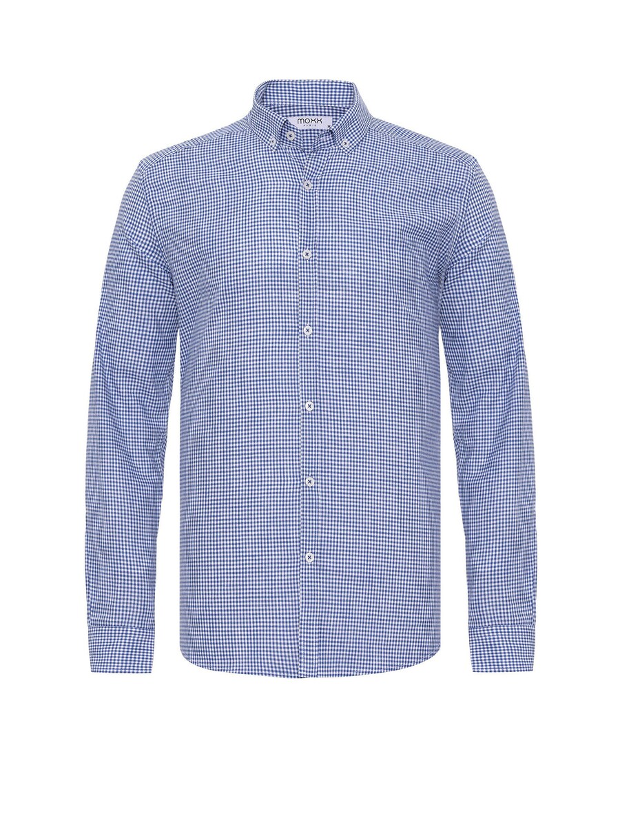 Рубашка на пуговицах классического кроя Moxx Paris, синий
Рубашка на пуговицах классического кроя Moxx Paris, синий