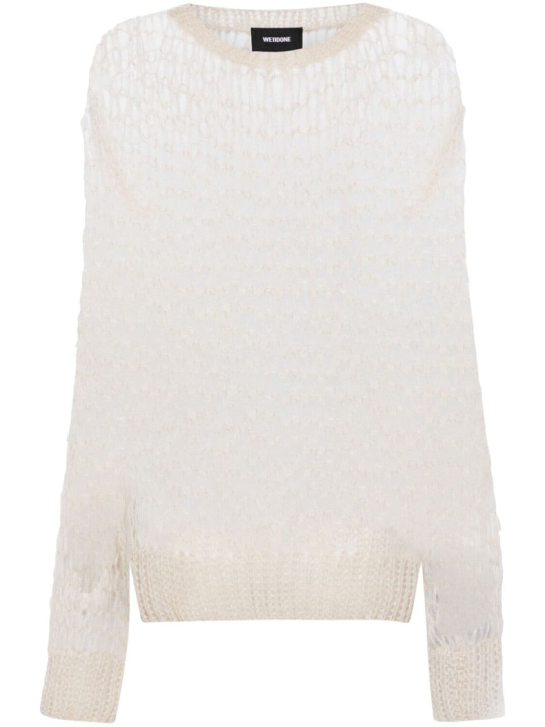 We11done сетчатый джемпер с приспущенными плечами, серый
We11done сетчатый джемпер с приспущенными плечами, серый