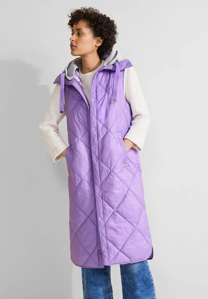 STREET ONE длинный жилет с капюшоном, цвет Shiny Lilac, Фиолетовый, STREET ONE длинный жилет с капюшоном, цвет Shiny Lilac
STREET ONE длинный жилет с капюшоном, цвет Shiny Lilac, Фиолетовый, STREET ONE длинный жилет с капюшоном, цвет Shiny Lilac