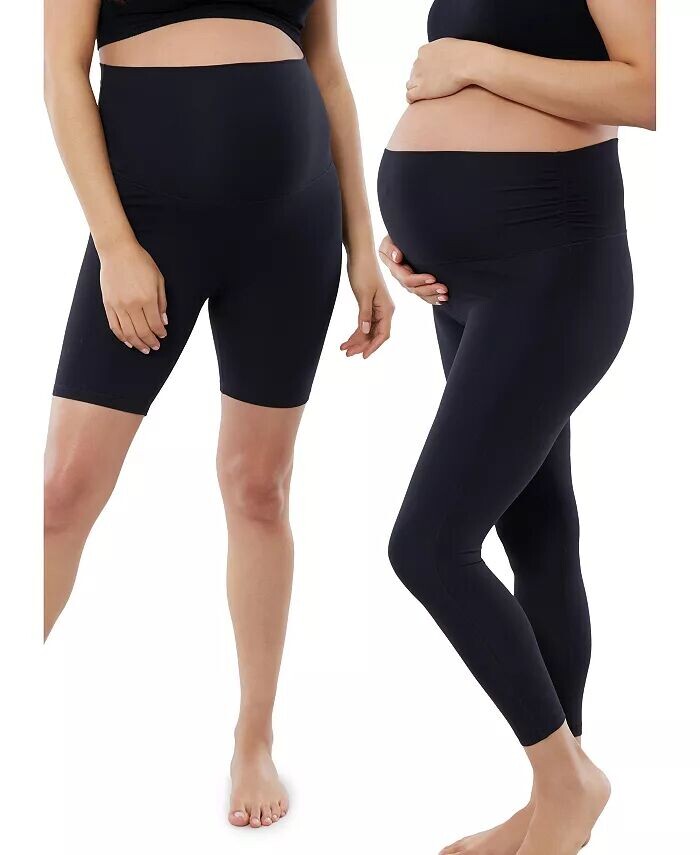 Комплект женских леггинсов для беременных с отворотом + велосипедные шорты Ingrid + Isabel, черный
Комплект женских леггинсов для беременных с отворотом + велосипедные шорты Ingrid + Isabel, черный