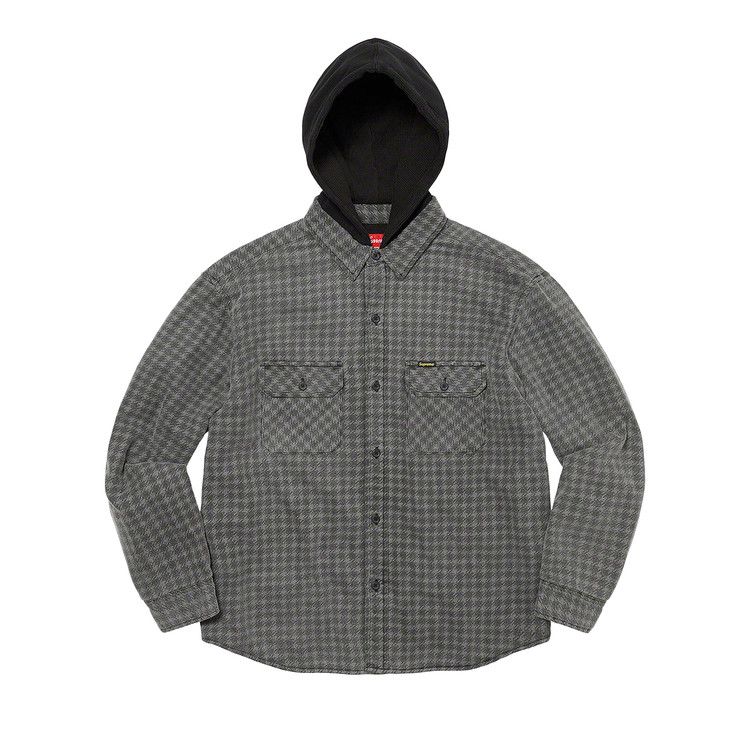 Рубашка Supreme Houndstooth Flannel Hooded Shirt, Black
Рубашка Supreme Houndstooth Flannel Hooded Shirt, Black