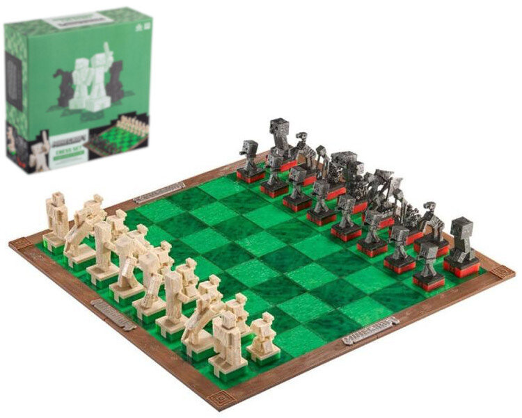 Minecraft Chess - Герои Overworld vs. Враждебные мобы - лицензионный продукт The Noble Collection
Minecraft Chess - Герои Overworld vs. Враждебные мобы - лицензионный продукт The Noble Collection
