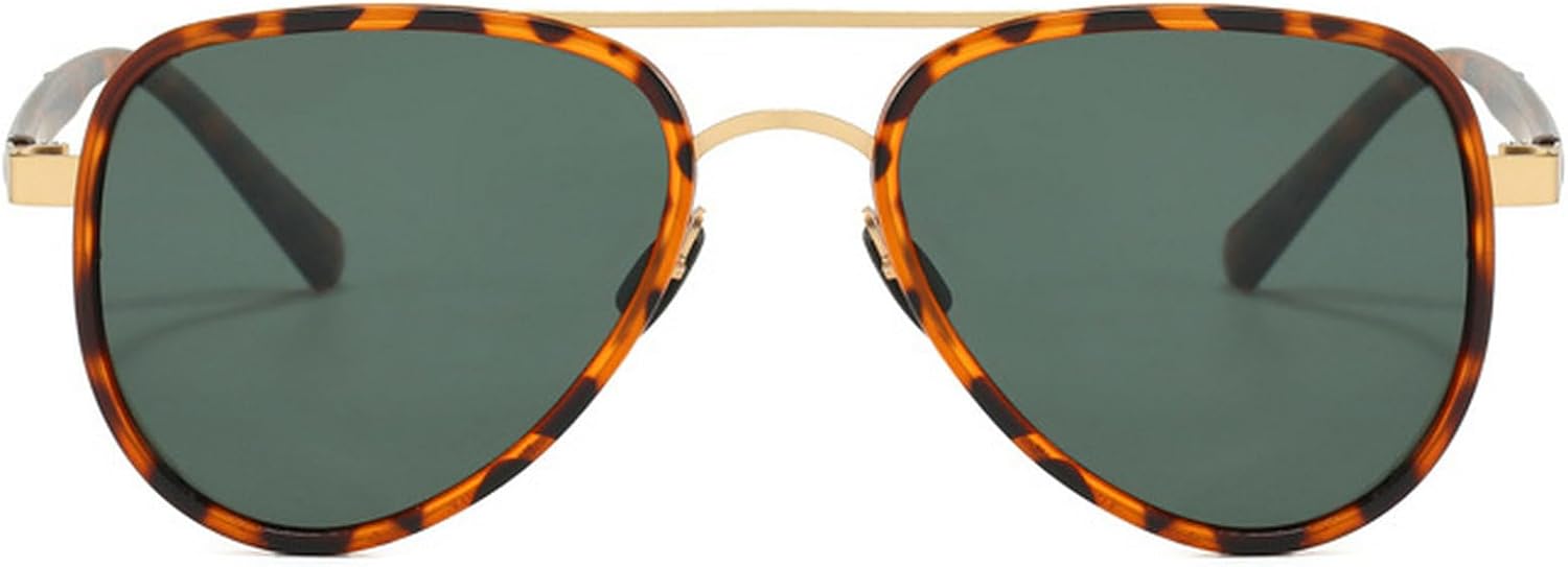 Ретро-солнцезащитные очки-пилот для женщин, классические модные винтажные очки-пилот с двойной перемычкой для мужчин, очки 70-х годов с защитой от УФ-излучения mincl, Leopard Green
Ретро-солнцезащитные очки-пилот для женщин, классические модные винтажные очки-пилот с двойной перемычкой для мужчин, очки 70-х годов с защитой от УФ-излучения mincl, Leopard Green