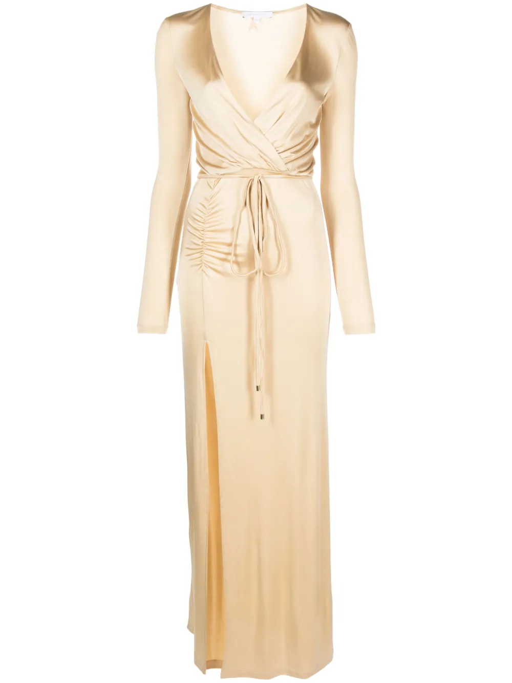 Длинное платье из джерси с V-образным вырезом Patrizia Pepe, нейтральный
Длинное платье из джерси с V-образным вырезом Patrizia Pepe, нейтральный