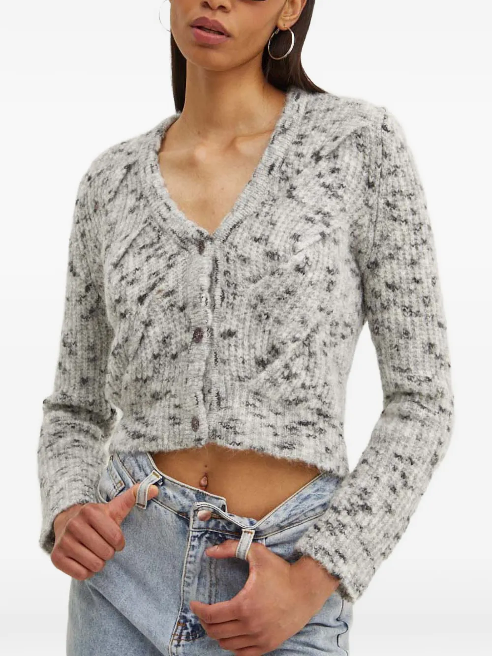 Кардиган на пуговицах Moschino Jeans, серый
Кардиган на пуговицах Moschino Jeans, серый