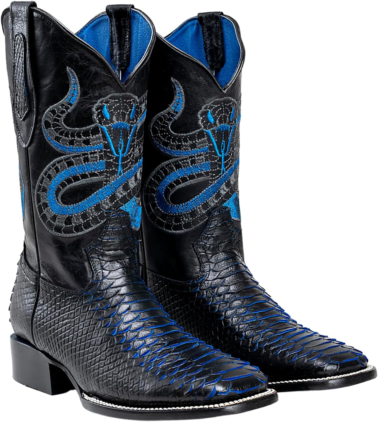 Мужские западные сапоги Joe Boots с экзотическим рисунком из питоновой кожи: ковбойские сапоги с квадратным носком, родео, двухцветные Joe Exclusive, синий
Мужские западные сапоги Joe Boots с экзотическим рисунком из питоновой кожи: ковбойские сапоги с квадратным носком, родео, двухцветные Joe Exclusive, синий