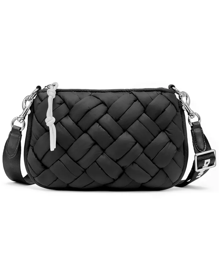 Маленькая стеганая сумка через плечо Nadia DKNY, черный 
Маленькая стеганая сумка через плечо Nadia DKNY, черный