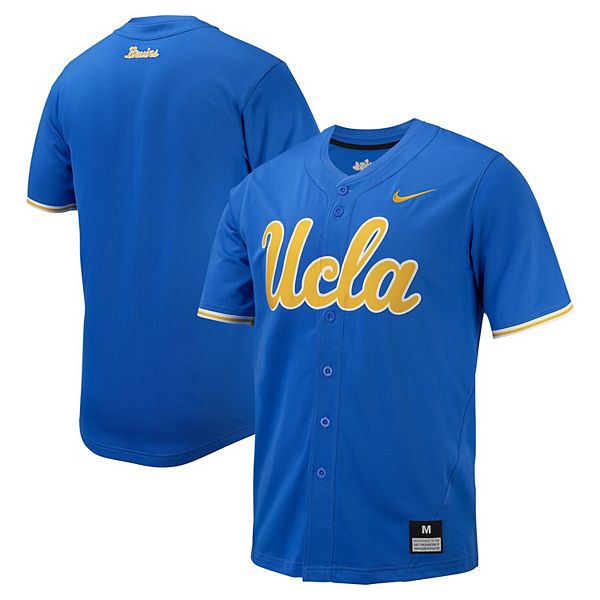 Мужская синяя бейсбольная майка ucla bruins replica full-button Nike
Мужская синяя бейсбольная майка ucla bruins replica full-button Nike