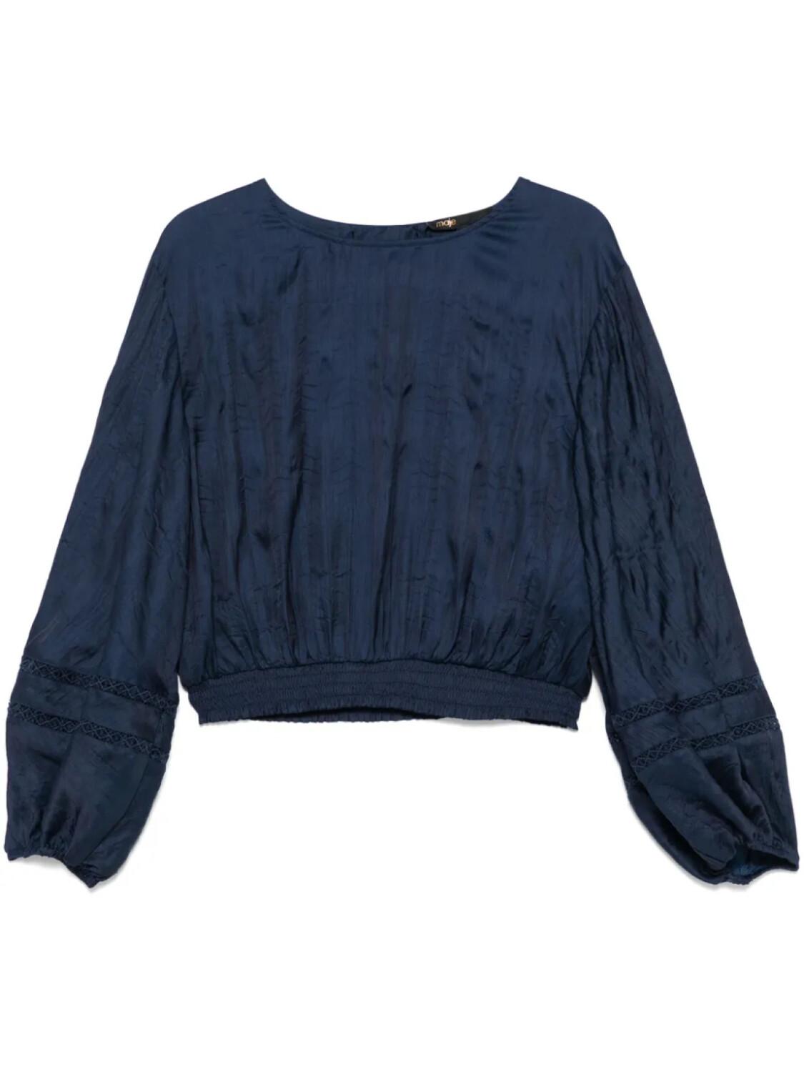 Maje блузка с объемными рукавами, синий
Maje блузка с объемными рукавами, синий