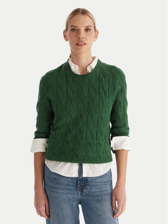 Свитер regular fit WW0WW43586 Tommy Hilfiger, зеленый
Свитер regular fit WW0WW43586 Tommy Hilfiger, зеленый