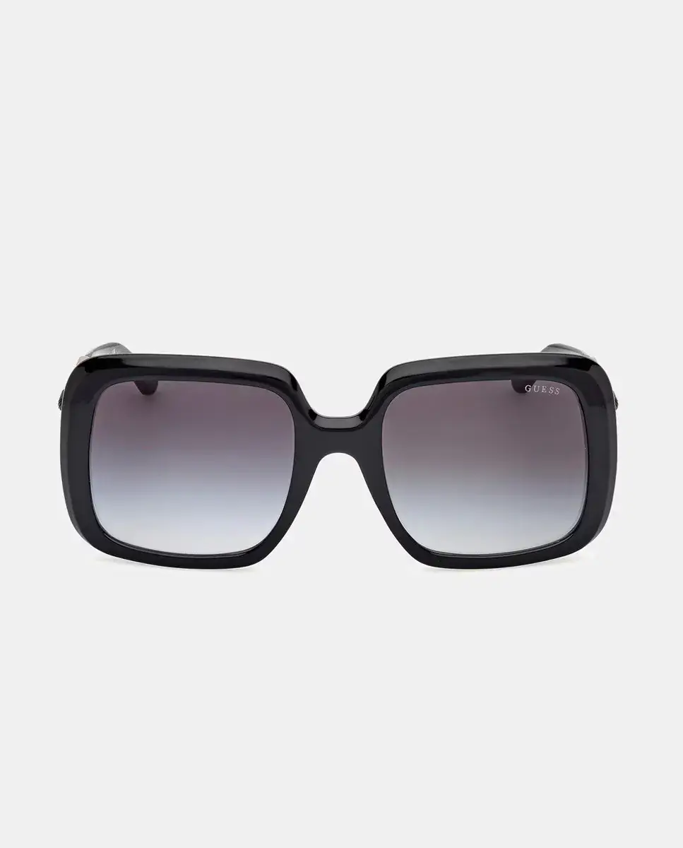 Квадратные женские солнцезащитные очки с черными градиентными линзами Guess, черный
Квадратные женские солнцезащитные очки с черными градиентными линзами Guess, черный