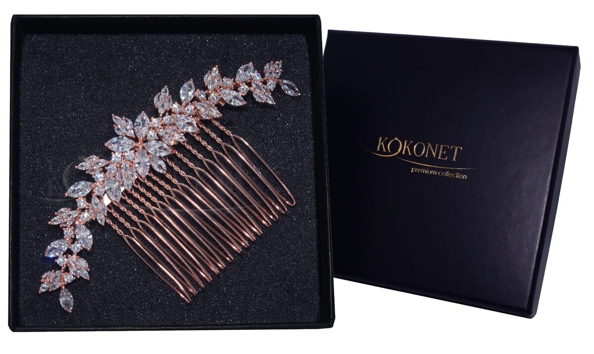 Свадебный гребень ASTRID в форме розы Kokonet
Свадебный гребень ASTRID в форме розы Kokonet