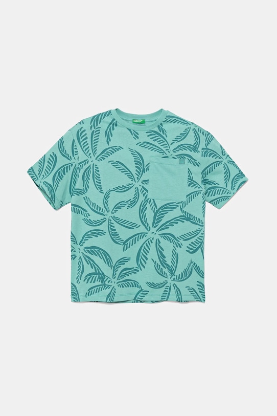 Детская хлопковая футболка United Colors Of Benetton, бирюзовый
Детская хлопковая футболка United Colors Of Benetton, бирюзовый