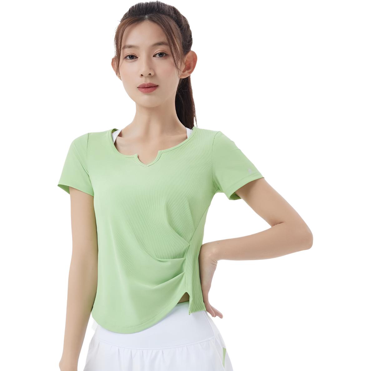 361° Футболка для йоги женская pea green с V-образным вырезом Moderate
361° Футболка для йоги женская pea green с V-образным вырезом Moderate