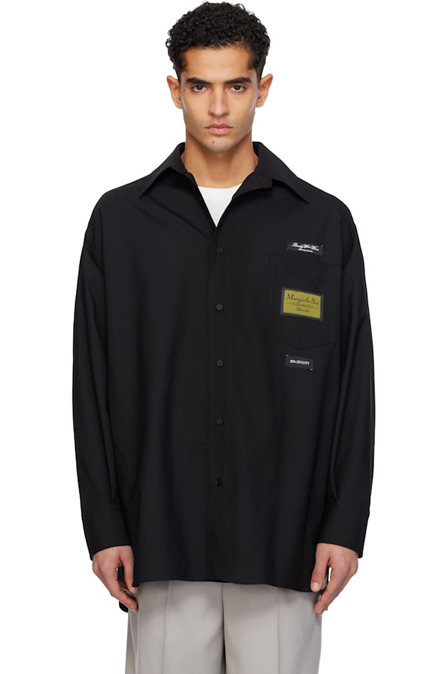Рубашка из шерстяной смеси, сшитая по фигуре Mm6 Maison Margiela, черный
Рубашка из шерстяной смеси, сшитая по фигуре Mm6 Maison Margiela, черный
