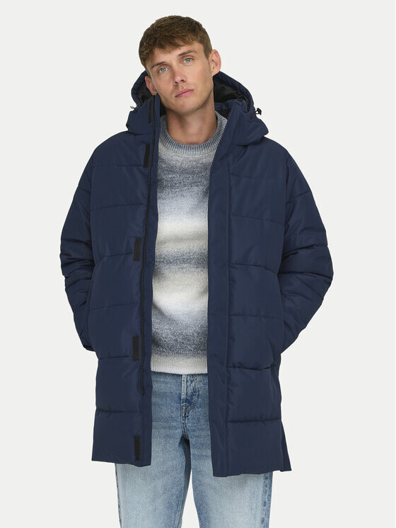 Пуховик стандартного кроя Only & Sons, синий
Пуховик стандартного кроя Only & Sons, синий