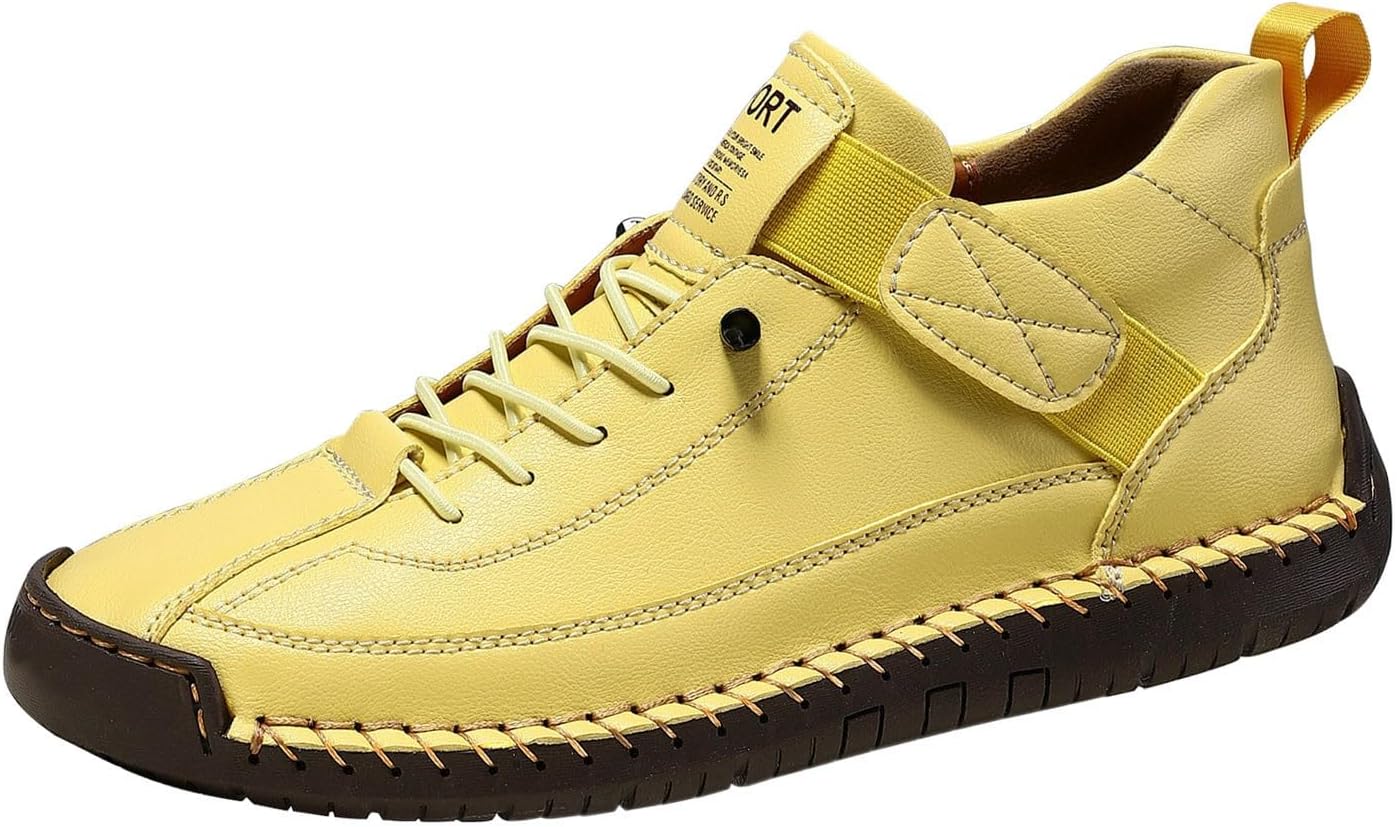 Мужские повседневные кожаные модные кроссовки, ботинки средней высоты, туфли для прогулок и вождения, ботинки типа чукка до щиколотки, легкие лоферы Generic, желтый
Мужские повседневные кожаные модные кроссовки, ботинки средней высоты, туфли для прогулок и вождения, ботинки типа чукка до щиколотки, легкие лоферы Generic, желтый