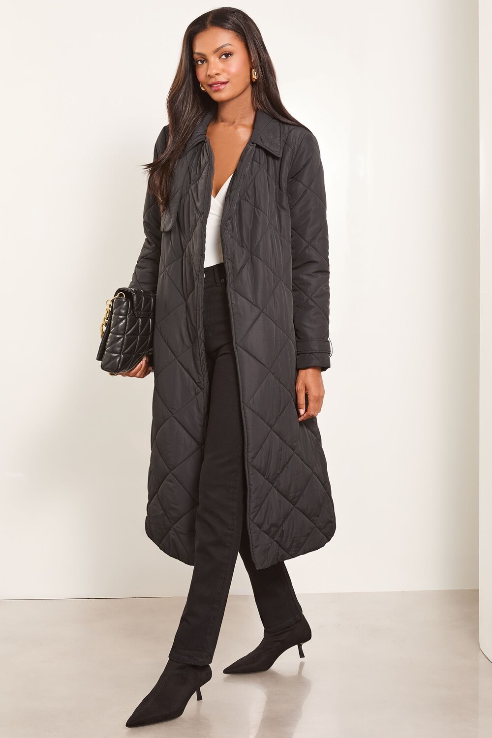 Стеганый тренчкот с защитой от дождя Lipsy, черный
Стеганый тренчкот с защитой от дождя Lipsy, черный