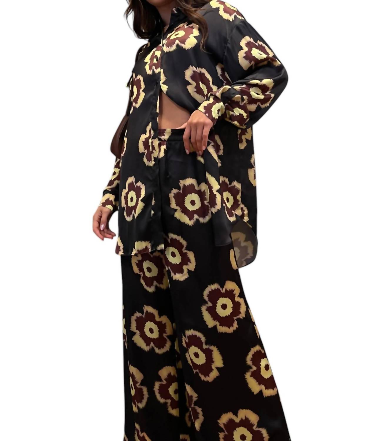 Брюки Flower Power в черном цвете GLAMOROUS
Брюки Flower Power в черном цвете GLAMOROUS