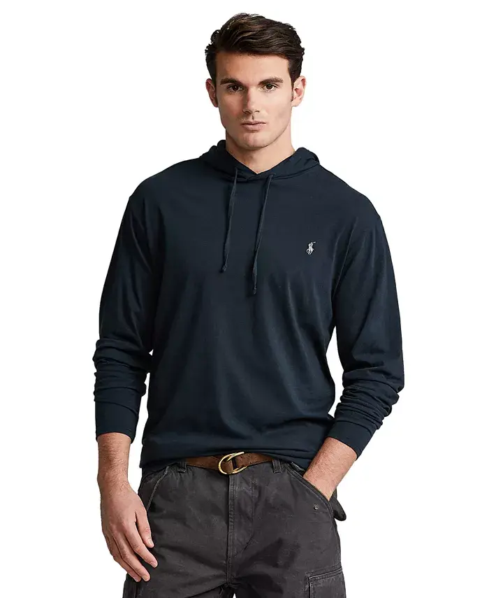 Мужская толстовка с капюшоном Big & Tall из джерси Polo Ralph Lauren, черный
Мужская толстовка с капюшоном Big & Tall из джерси Polo Ralph Lauren, черный
