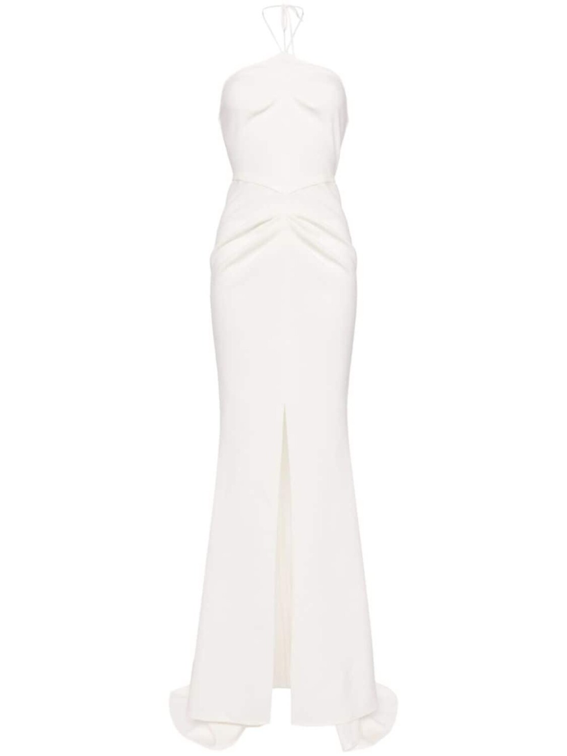 Maticevski макси-платье с вырезом халтер, белый
Maticevski макси-платье с вырезом халтер, белый