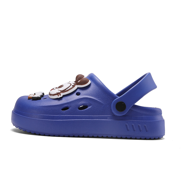 Детские тапочки с низким верхом, противоскользящие, противоударные и дышащие BOBDOG, синий