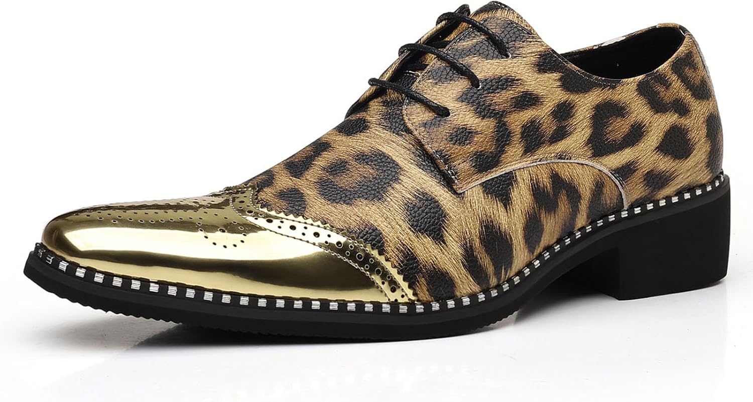 Мужские блестящие туфли с леопардовым принтом, Металлические оксфорды для вечеринок, выпускных, сцены, свадеб и клубного образа Generic, золотой
Мужские блестящие туфли с леопардовым принтом, Металлические оксфорды для вечеринок, выпускных, сцены, свадеб и клубного образа Generic, золотой