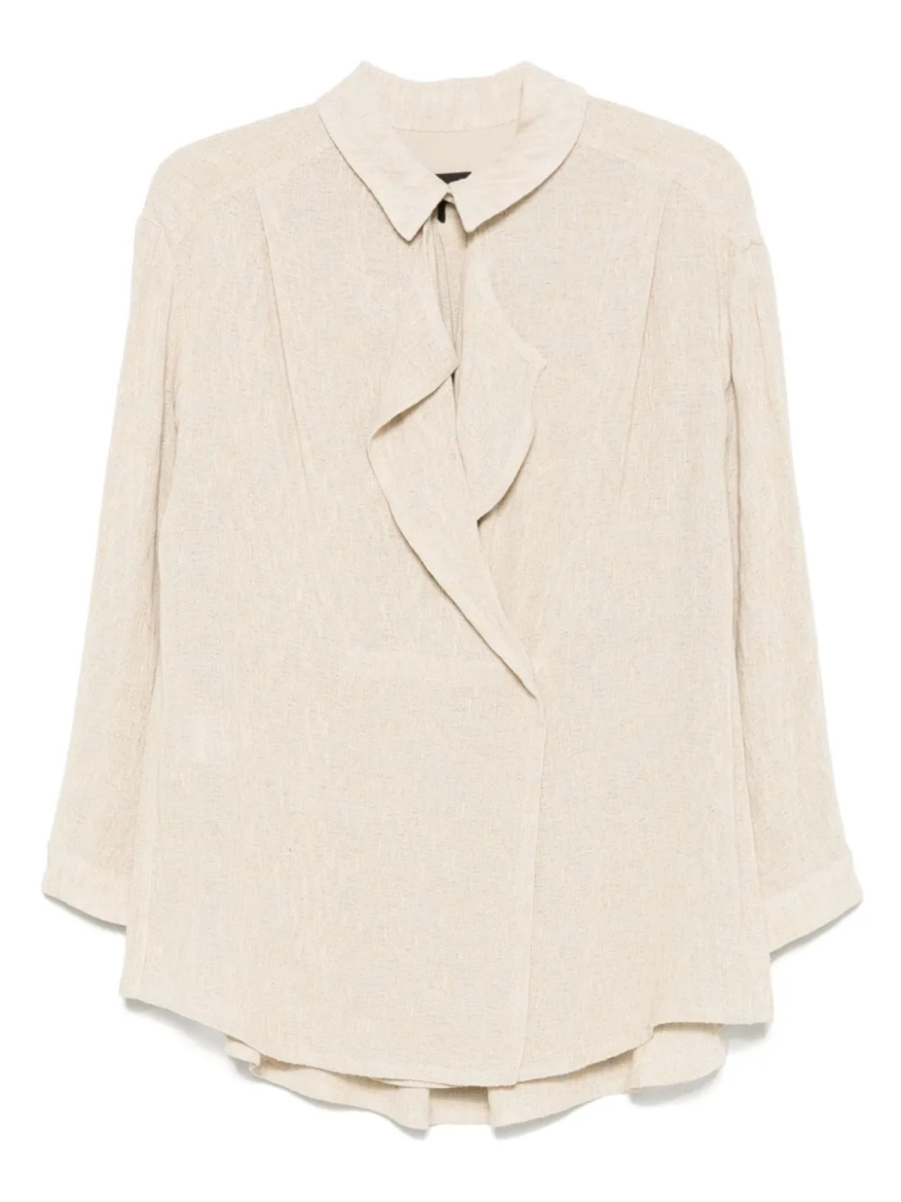 Giorgio Armani блузка с оборками, нейтральный 
Giorgio Armani блузка с оборками, нейтральный