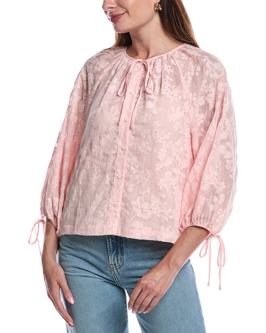 CeCe Блузка с буфами на рукавах, розовый
CeCe Блузка с буфами на рукавах, розовый
