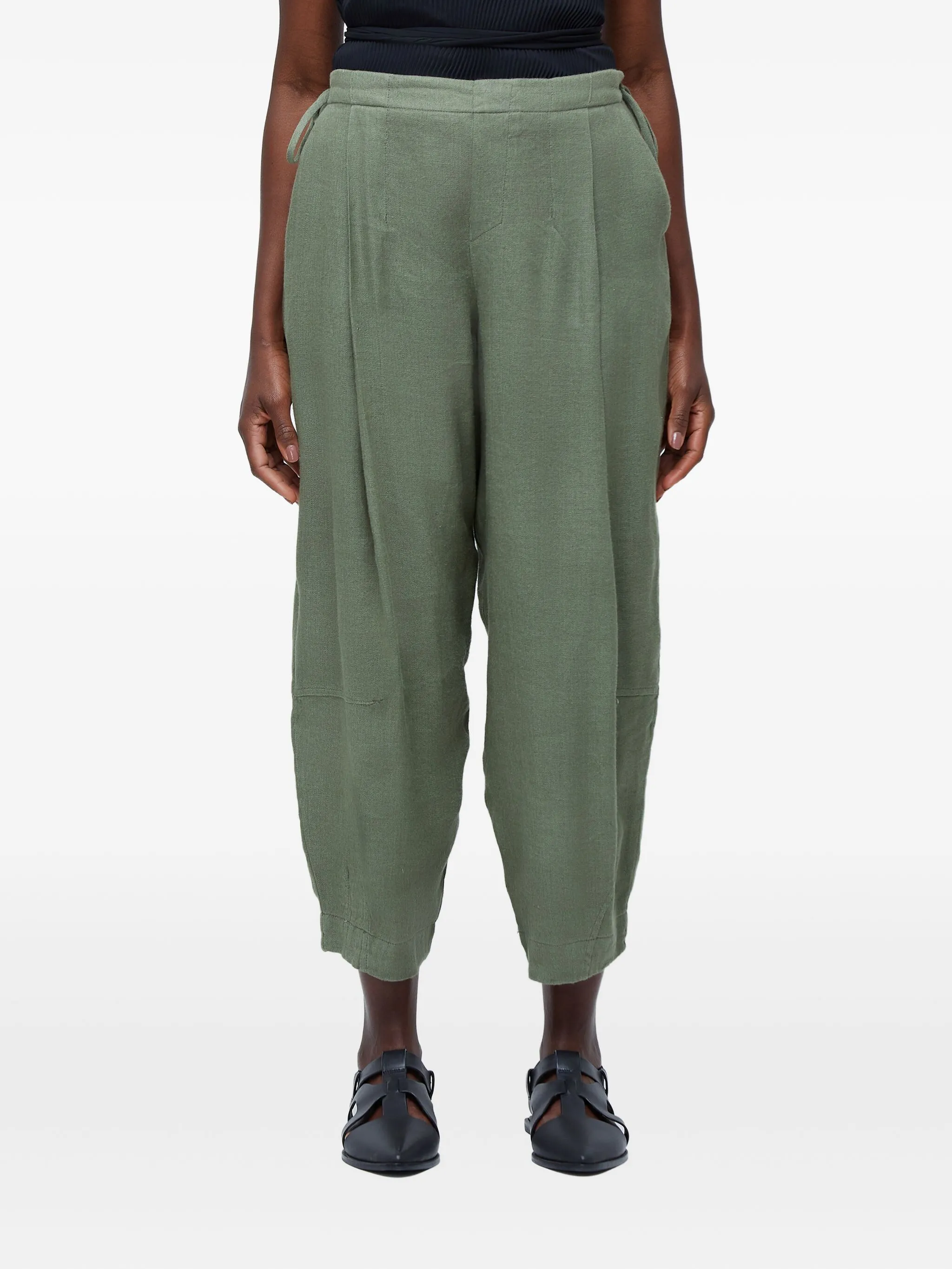 Брюки с кулиской и складками Osklen, зеленый
Брюки с кулиской и складками Osklen, зеленый