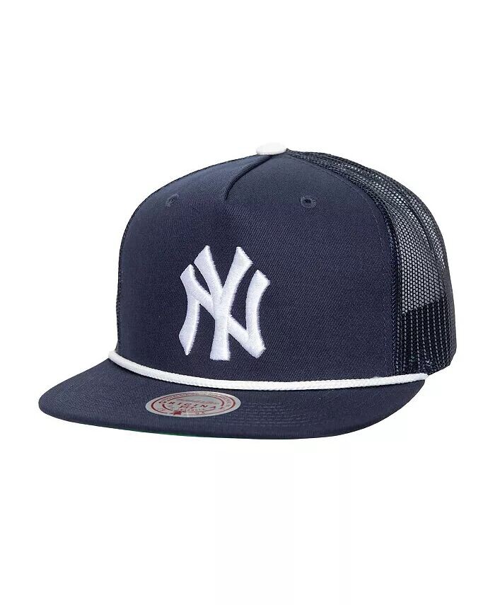 Мужская темно-синяя кепка Mitchell Ness New York Yankees Rope Trucker Snapback Mitchell & Ness, синий
Мужская темно-синяя кепка Mitchell Ness New York Yankees Rope Trucker Snapback Mitchell & Ness, синий