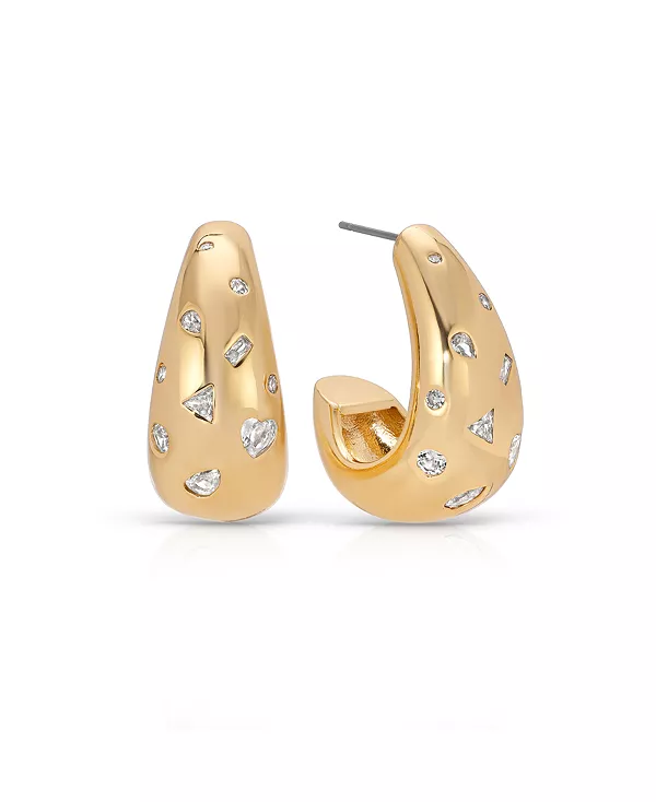 Серьги-Кольца с кристаллами в оправе, покрытые 18-каратным золотом Ettika, gold
Серьги-Кольца с кристаллами в оправе, покрытые 18-каратным золотом Ettika, gold