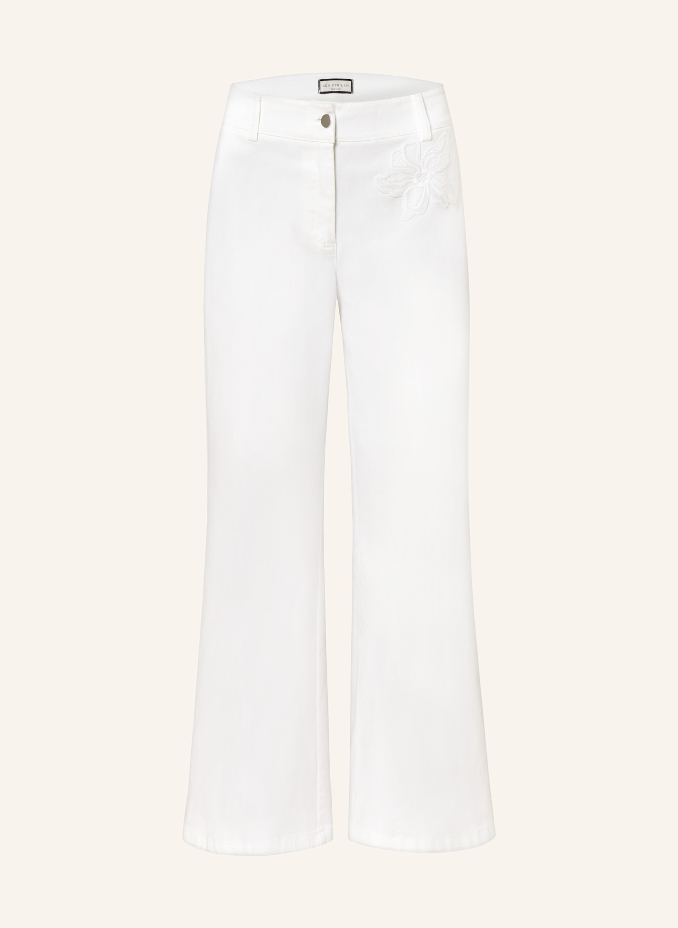 Расклешенные джинсы Sem Per Lei, белый
Расклешенные джинсы Sem Per Lei, белый
