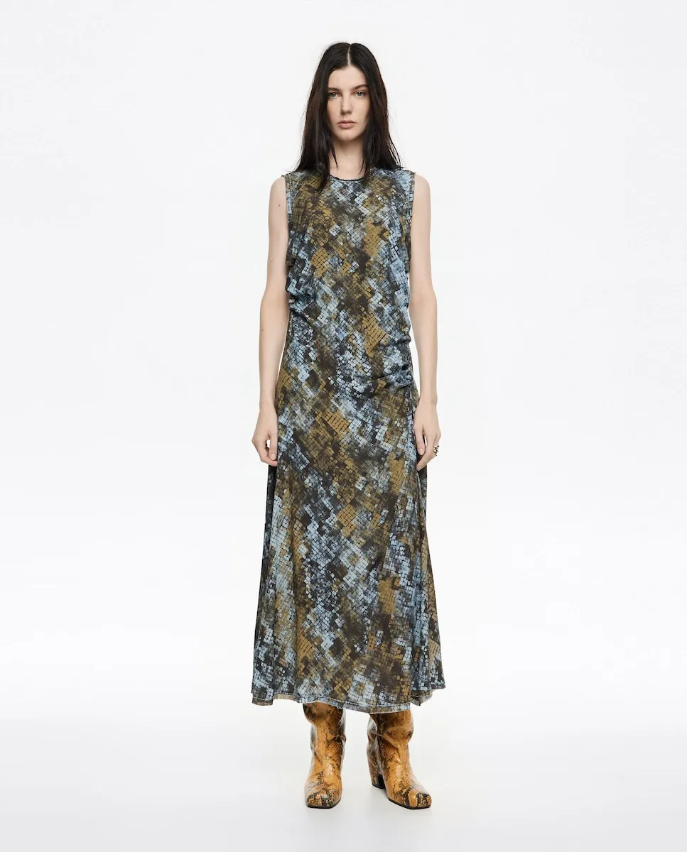 Платье с присборенным узором Bimba y Lola, хаки
Платье с присборенным узором Bimba y Lola, хаки