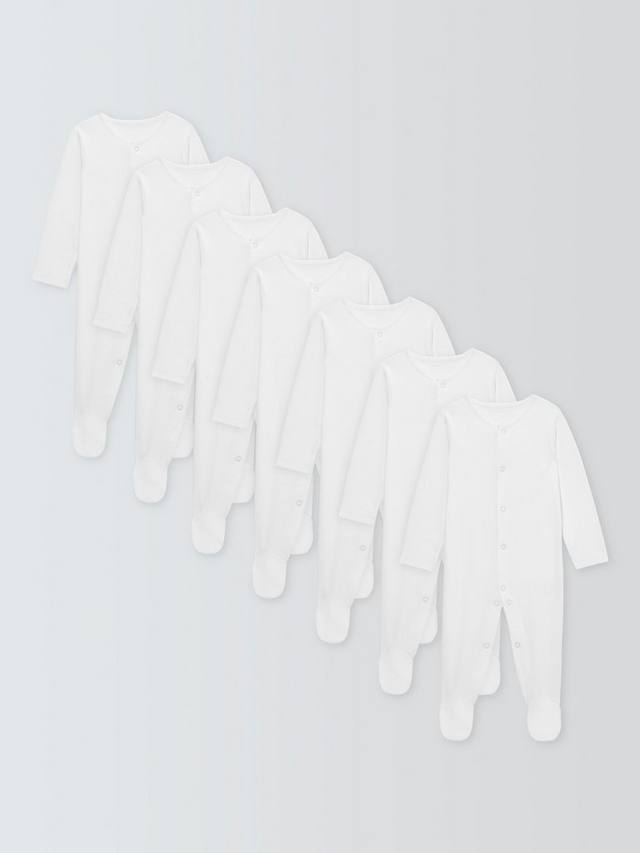 Детский хлопчатобумажный комбинезон для сна John Lewis, белый
Детский хлопчатобумажный комбинезон для сна John Lewis, белый