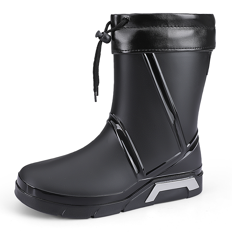 LONGYING Водонепроницаемые резиновые сапоги мужские черные, цвет Black
LONGYING Водонепроницаемые резиновые сапоги мужские черные, цвет Black