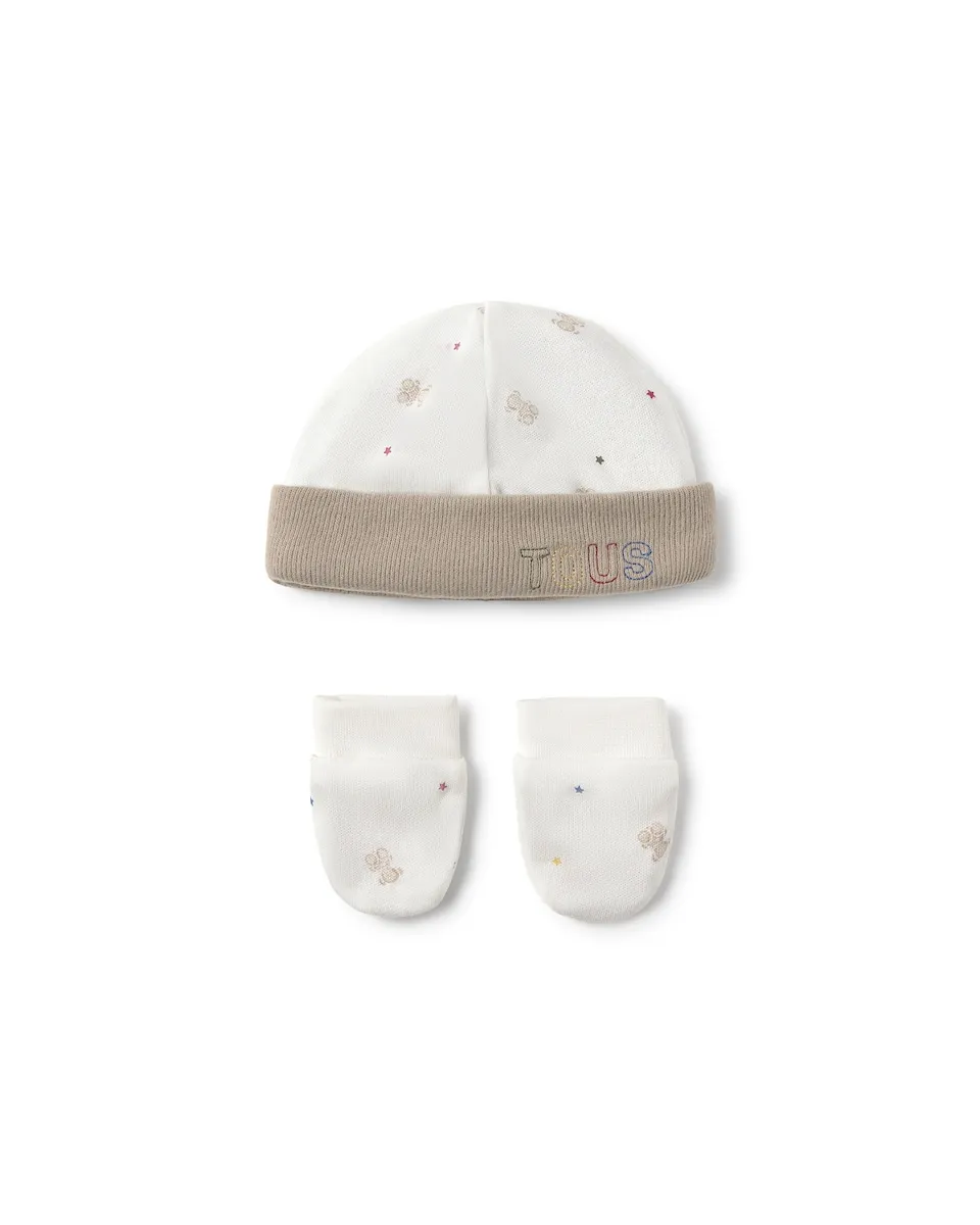 Набор для новорожденного из хлопка с медвежатами и звездочками Tous, белый
Набор для новорожденного из хлопка с медвежатами и звездочками Tous, белый