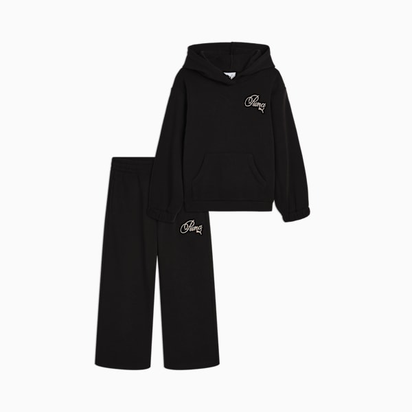 Толстовка с капюшоном из флиса и широкие штаны для малышей Matching Sets Puma, черный
Толстовка с капюшоном из флиса и широкие штаны для малышей Matching Sets Puma, черный