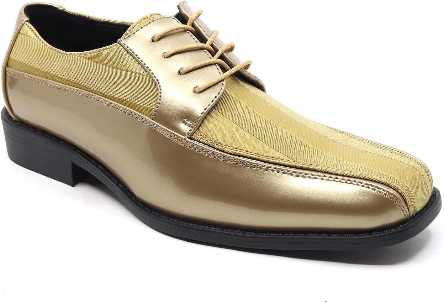Мужские оксфорды с шнуровкой из атласа в полоску с лакированным покрытием MC-179 Metrocharm, золотой
Мужские оксфорды с шнуровкой из атласа в полоску с лакированным покрытием MC-179 Metrocharm, золотой