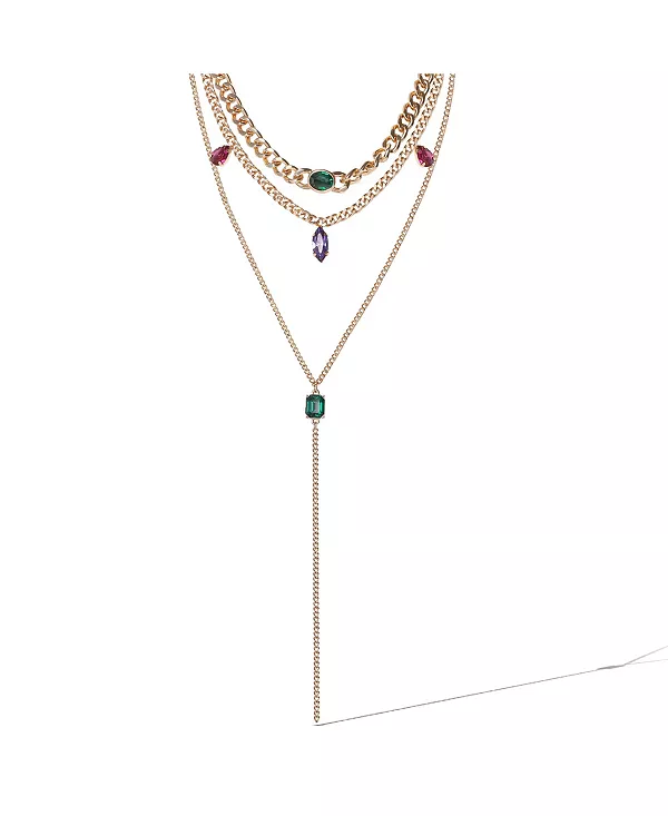 Многослойное ожерелье с акцентом на драгоценные камни золотистого оттенка Jessica Simpson, gold
Многослойное ожерелье с акцентом на драгоценные камни золотистого оттенка Jessica Simpson, gold