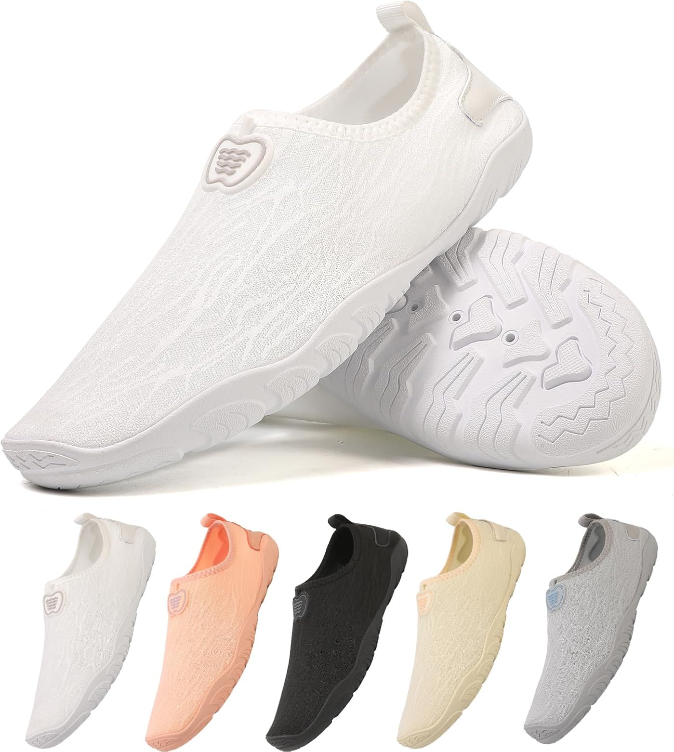 Кроссовки для женщин и мужчин унисекс, быстросохнущие, с нескользящей подошвой, широким носком Feedmoo, белый
Кроссовки для женщин и мужчин унисекс, быстросохнущие, с нескользящей подошвой, широким носком Feedmoo, белый